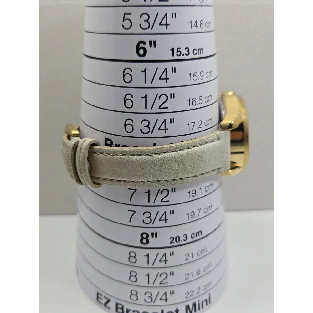 Coach Teagan Mini 32mm Gold Tone Multifunction Day Date Quartz Watch New Battery